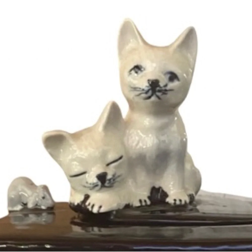Vintage Andrea by Sadek Collection Teapot Cats And Kittens on Piano